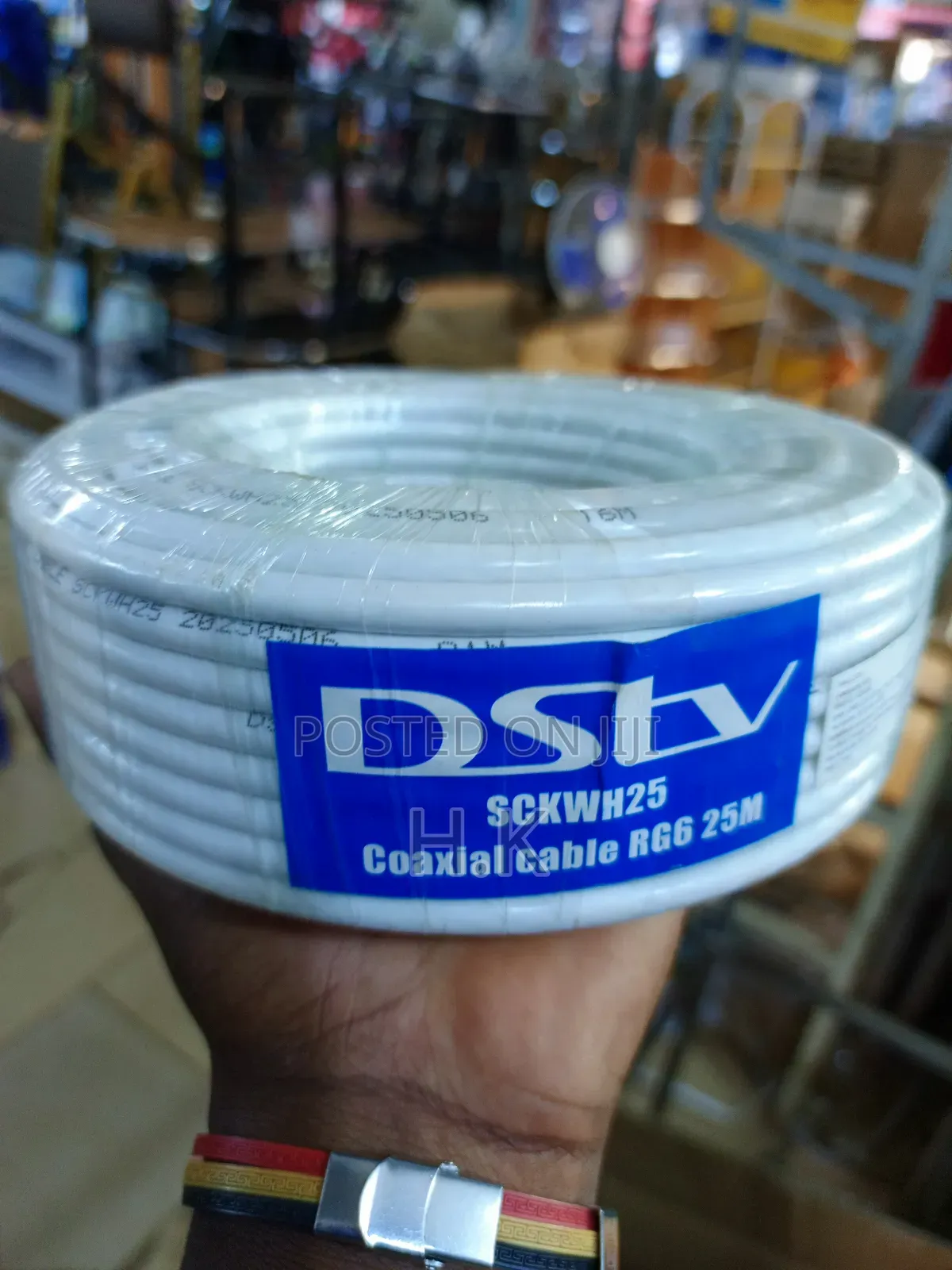 DSTV Rg6 Coaxial Cable, 25 Meters in Length.