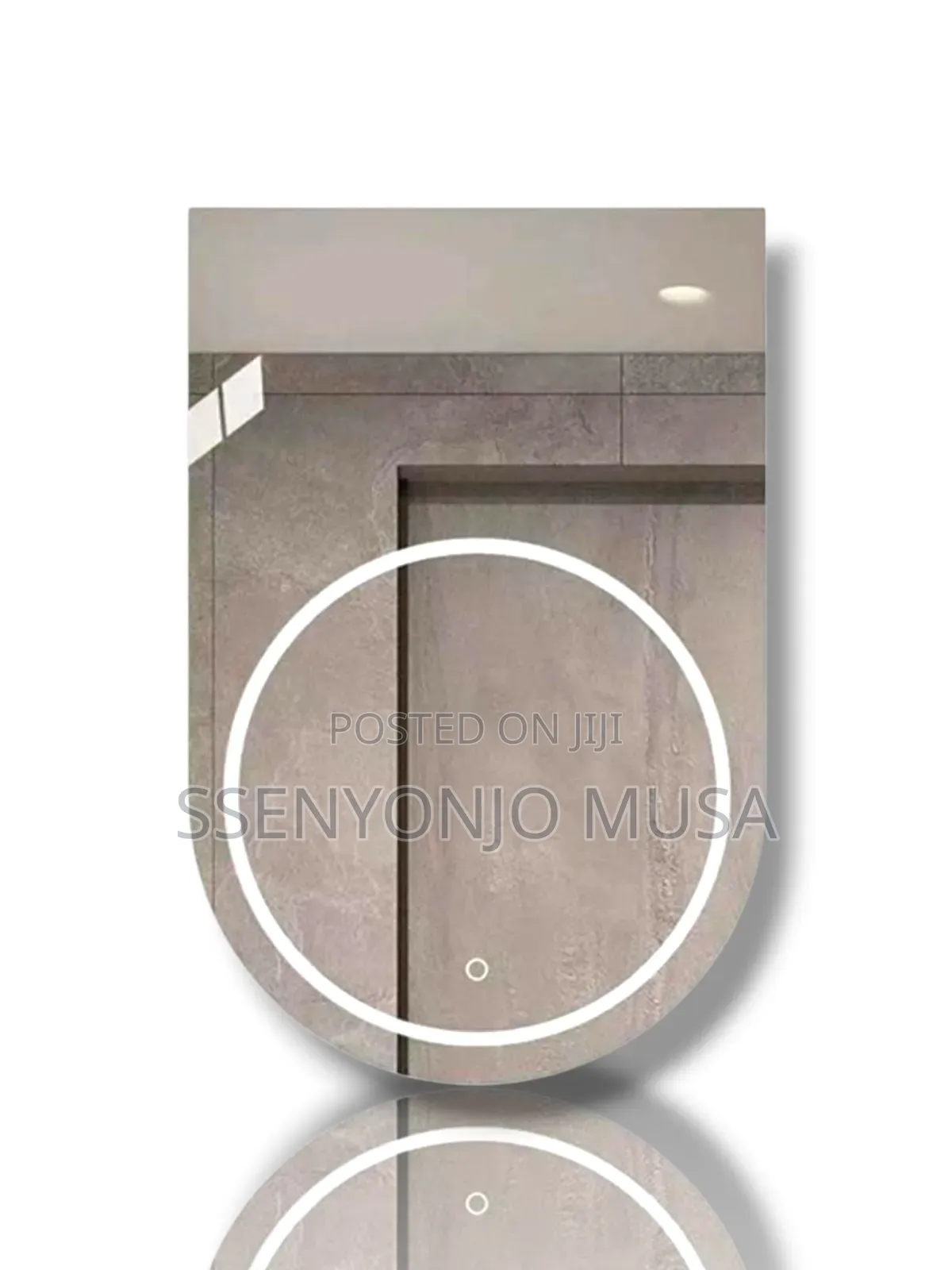 24''x35'' Led Semi-Oval Mirror - Frameless, 3 Light Options