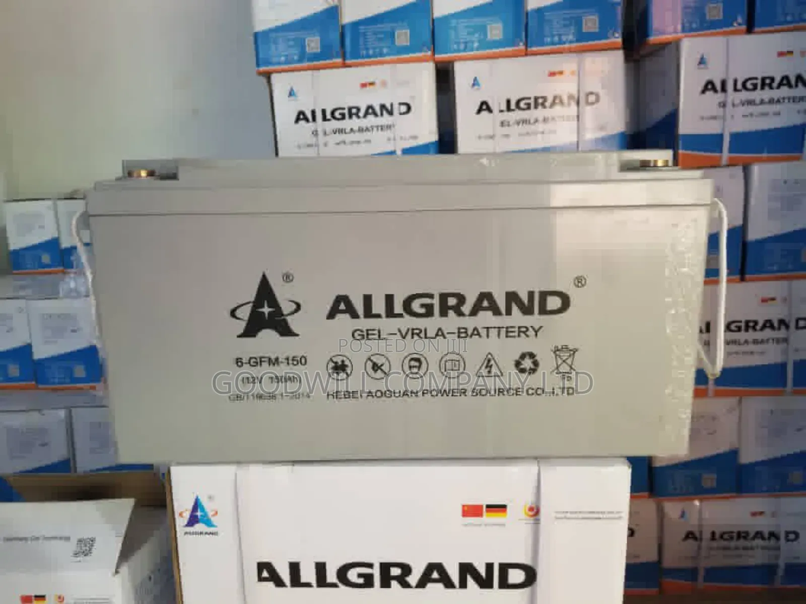 150ah Allgrand Pure Gel Battery Gel6690