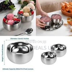 12 Pieces of 16.9 Fl Oz Ramen Ice Cream Bowl,Stainless Steel Insulated