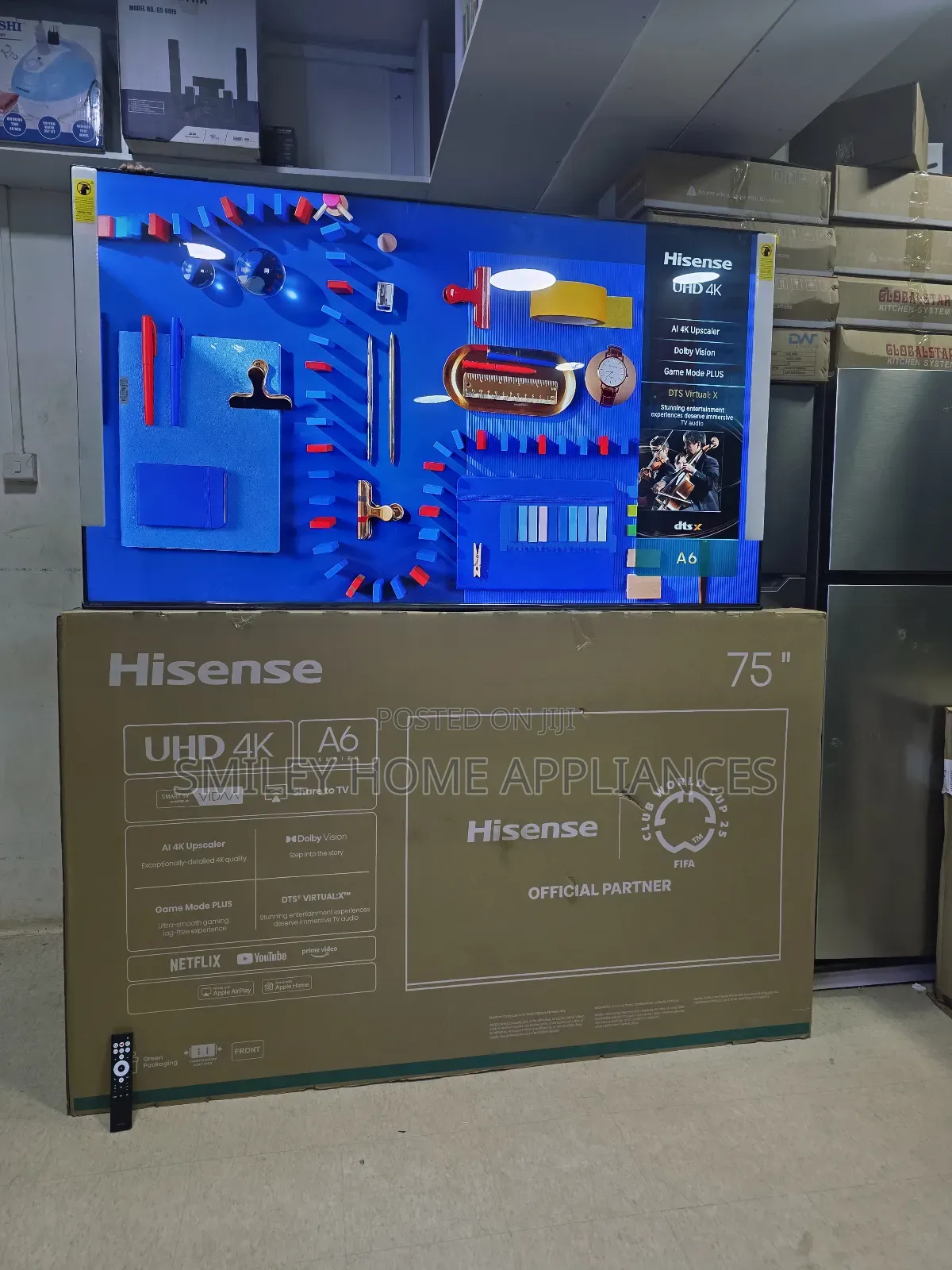 Hisense 75inches A6 Series Vidaa Smart Tv 2025 Model 75a6n/Q