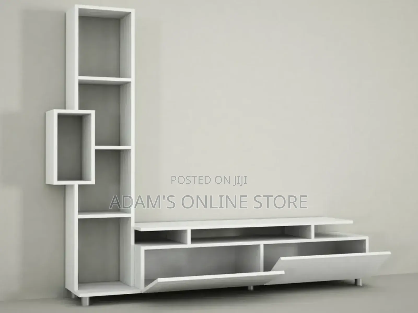 White Tv Stand Unit 180cm Length by 35cm Width