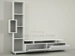 White Tv Stand Unit 180cm Length by 35cm Width