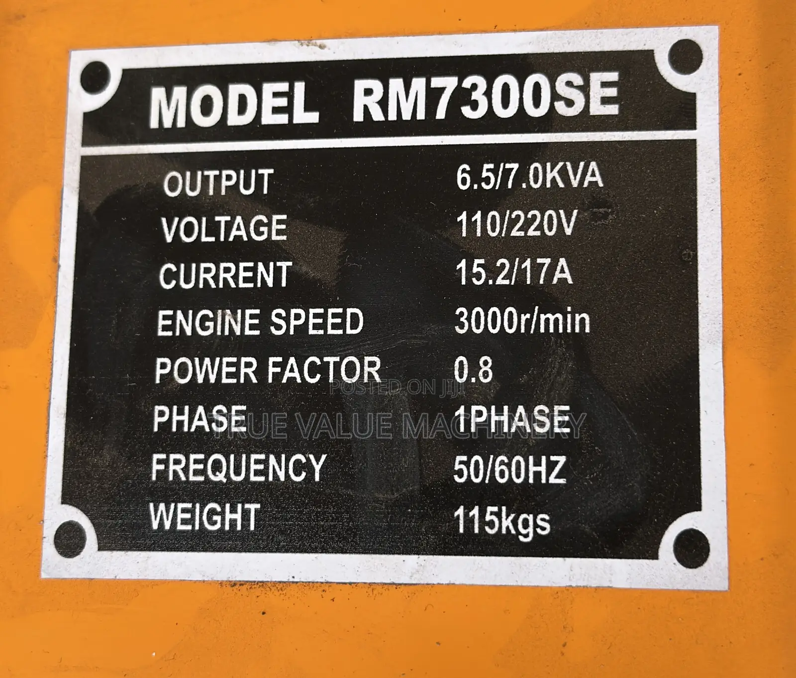 Generator 7kva 240 V