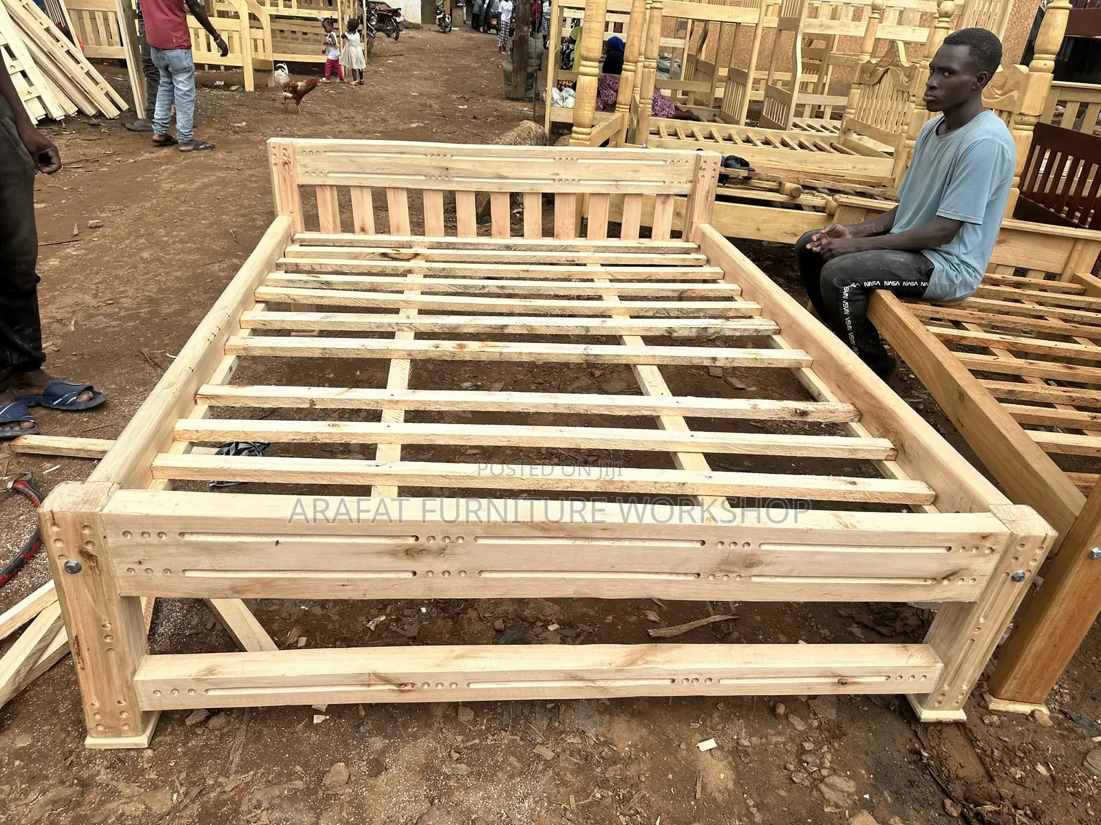 Simple Solid Bed Frame