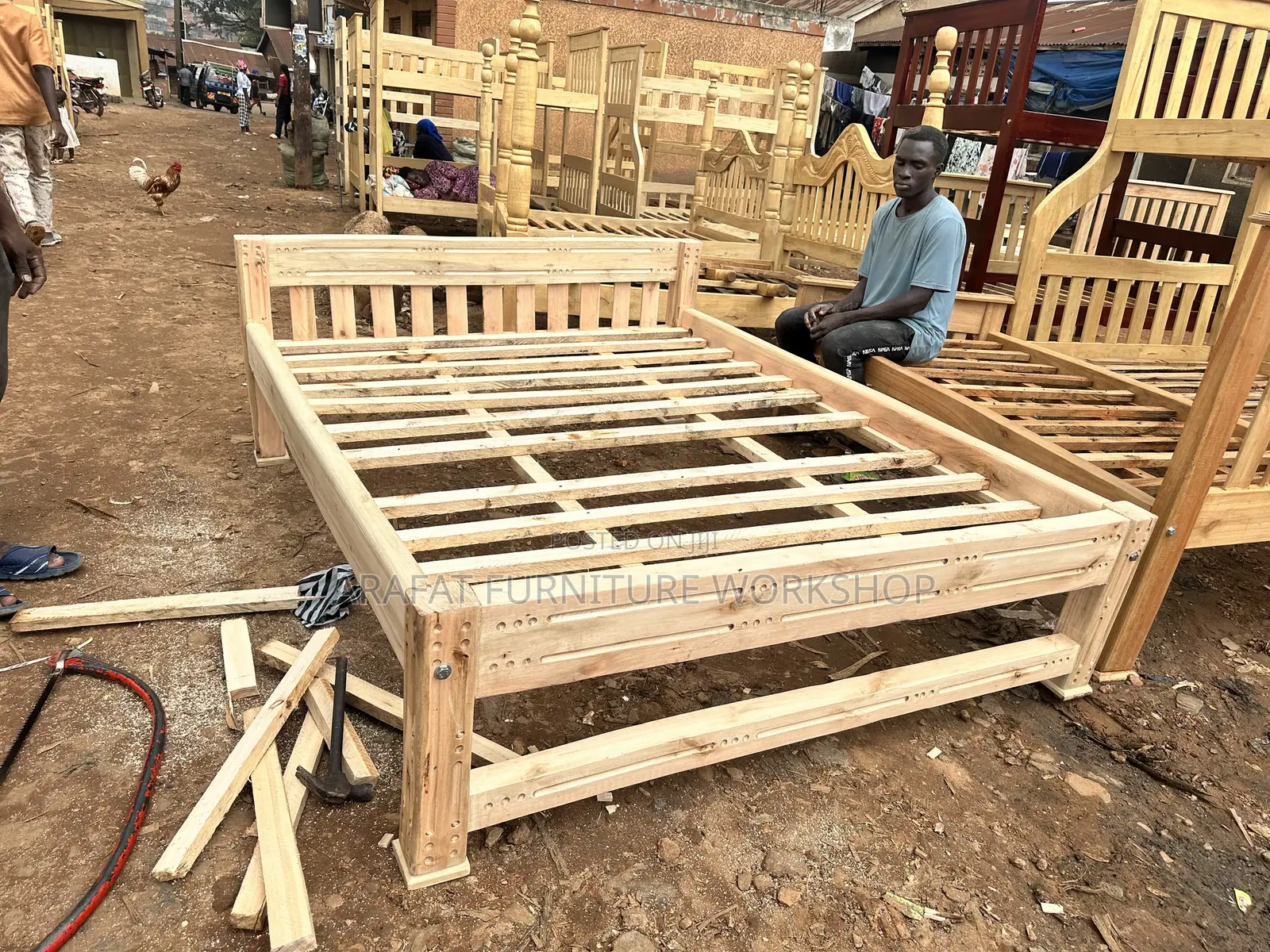 Simple Solid Bed Frame