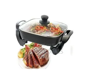 Nonstick Electric Skillet Electric Frying & Baking Pan With Steam Vent