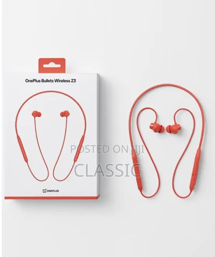 Oneplus Bullets Wireless Z3 – Bluetooth in-Ear Headphones (Orange)