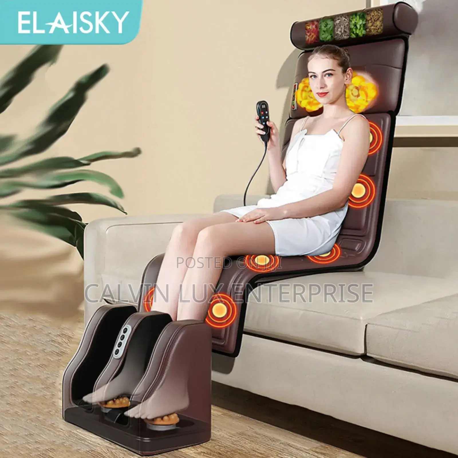 Full Body Massage Cushion With Heat ,10 Vibration Motor Modes
