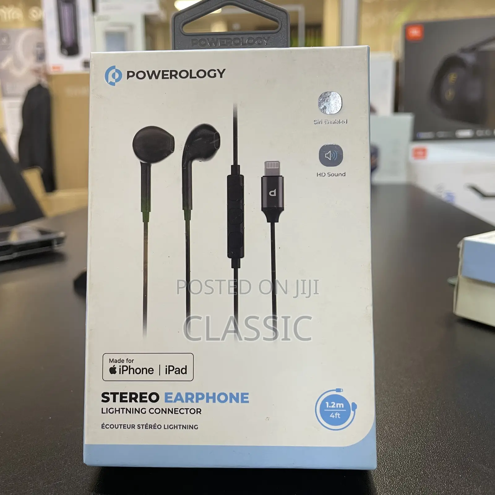 Powerology Stereo Earphone Lightning Connector 1.2m/4ft