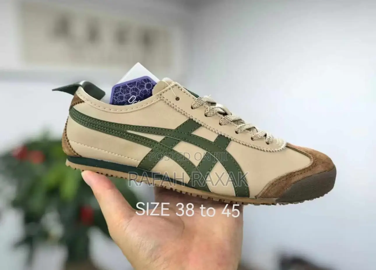 Original Asics Onitsuka Tiger Mexico 66 Beige Low Sneakers