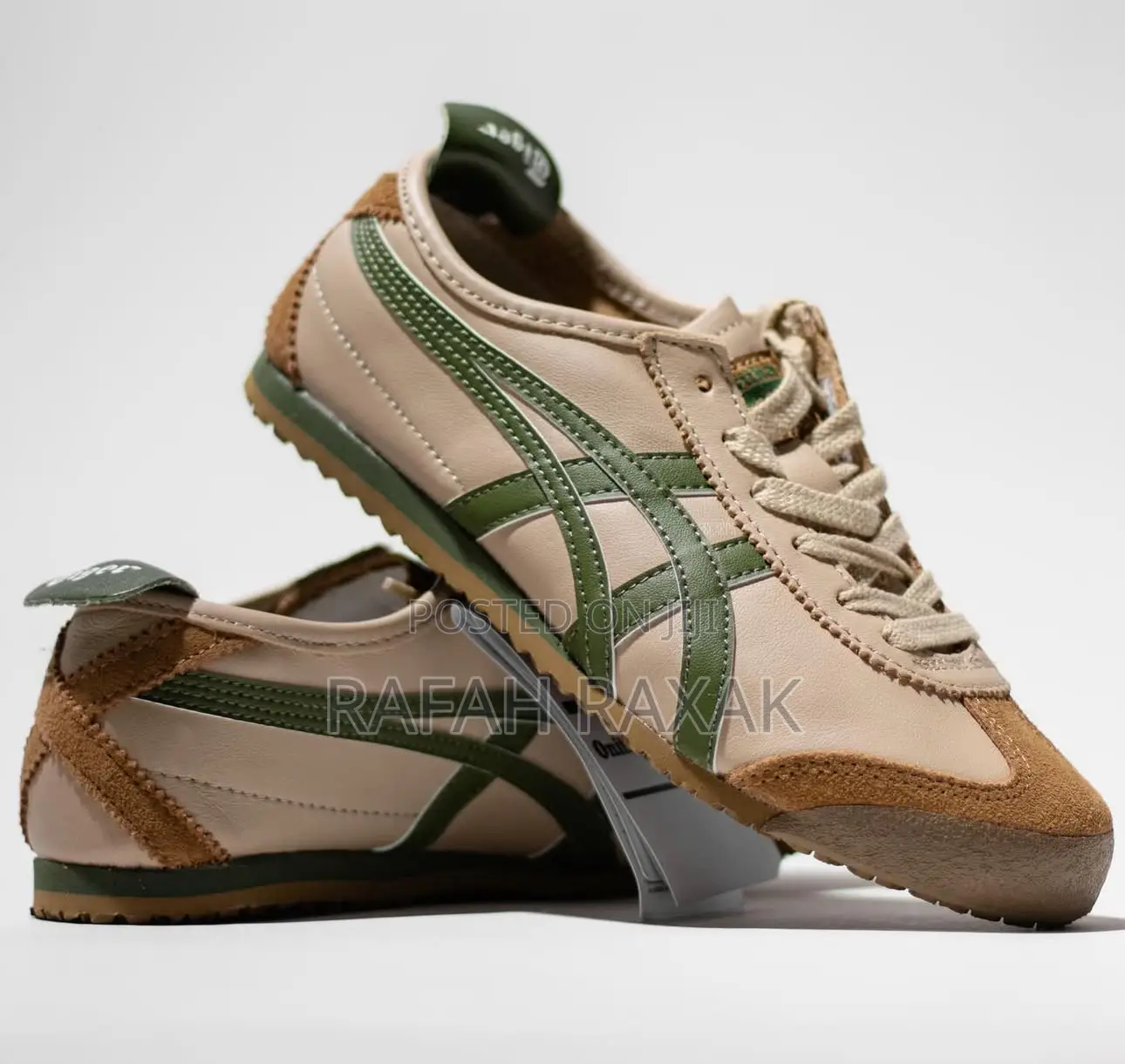 Original Asics Onitsuka Tiger Mexico 66 Beige Low Sneakers