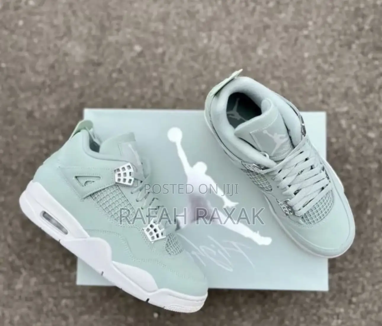 New Nike Air Jordan 4 Retro “Abundance Seafoam” Sneakers