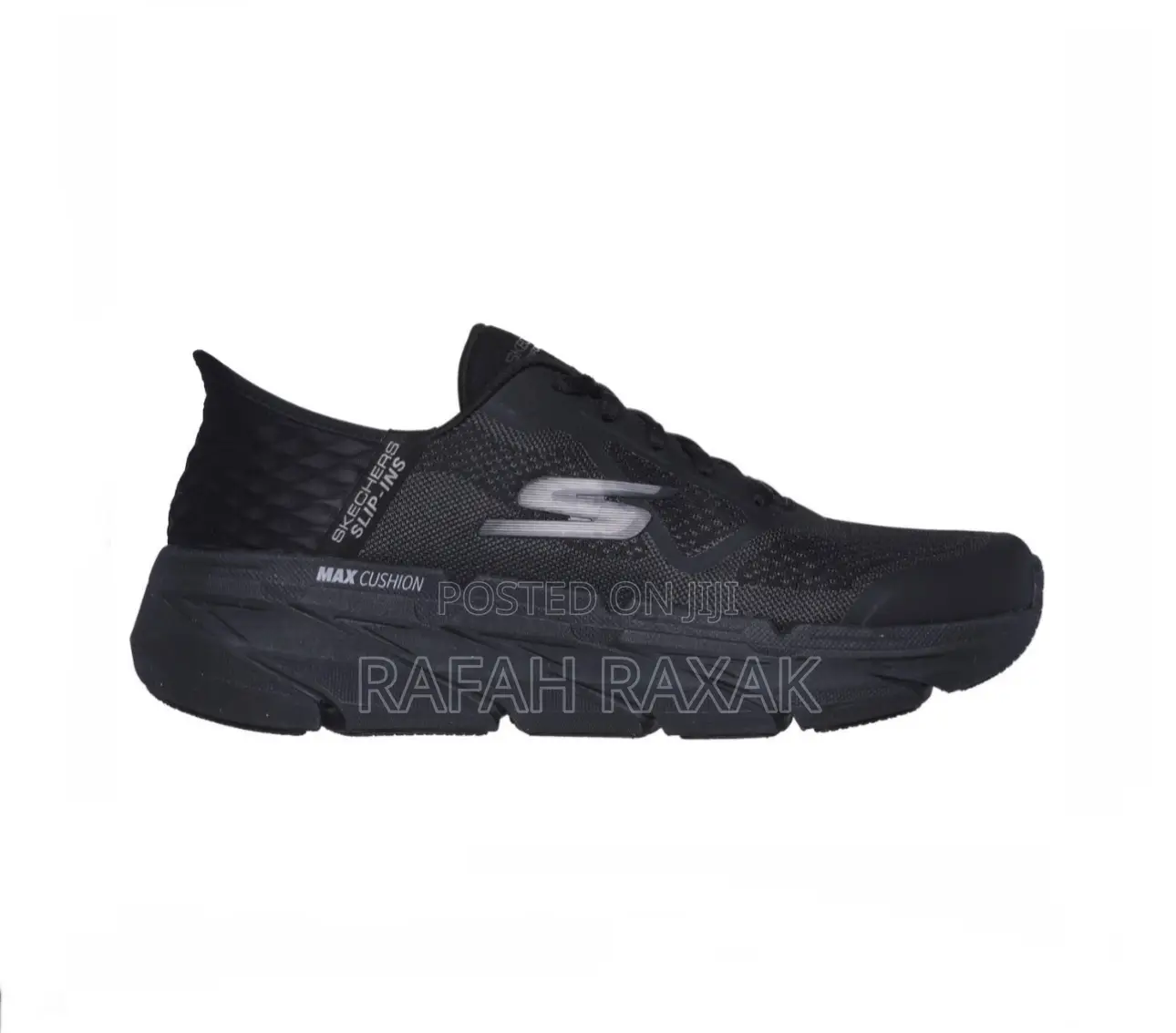 Men’S Classic Black Skechers Slip-ins Maxcusion Running Shoes