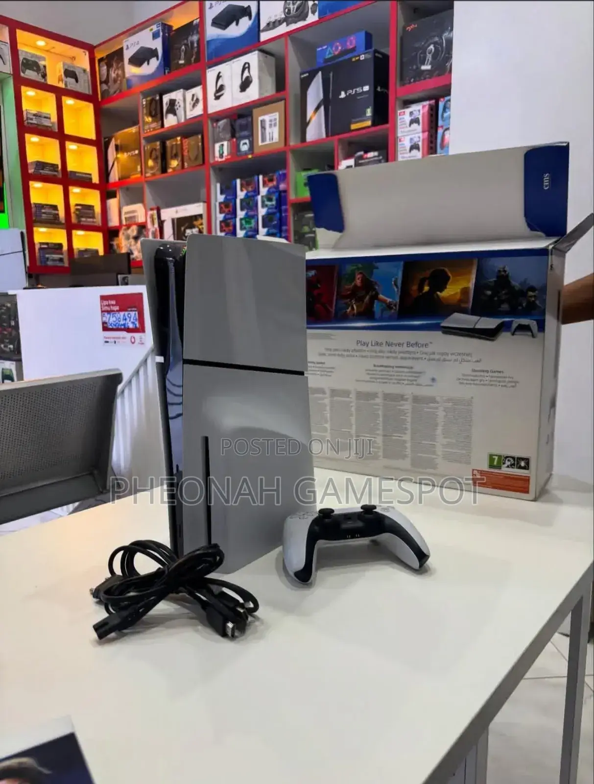 Playstation 5 Slim With 2 Free Games and 2 Free Controllers.
