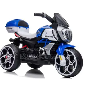 Children's Electric Ride-on Motorcycle With Three Wheels.