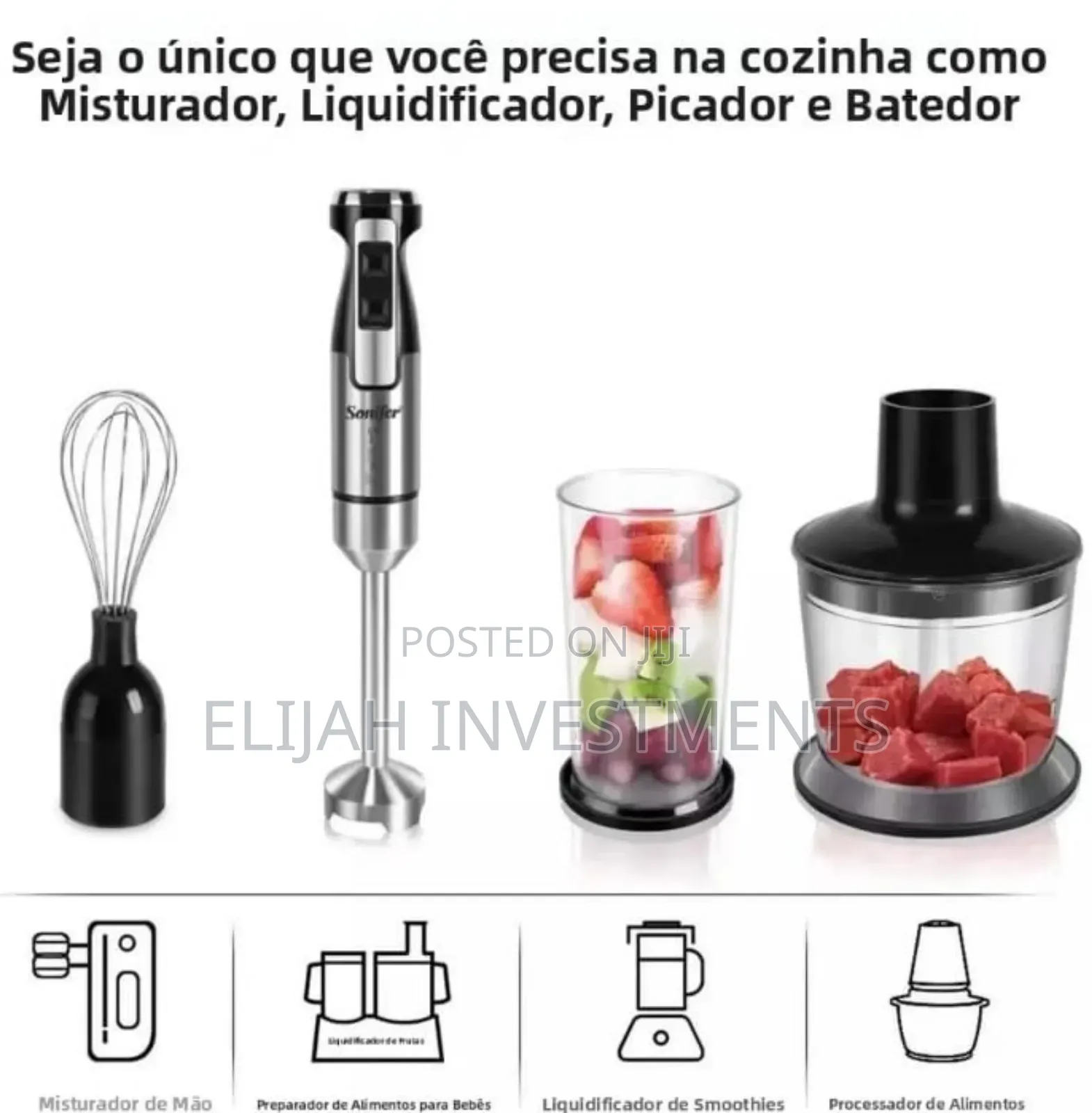 Sonifer 3-in-1 Multifunctional Hand Blender Set.