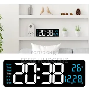 Large Digital Led Wall Clock.