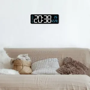 Large Digital Led Wall Clock.
