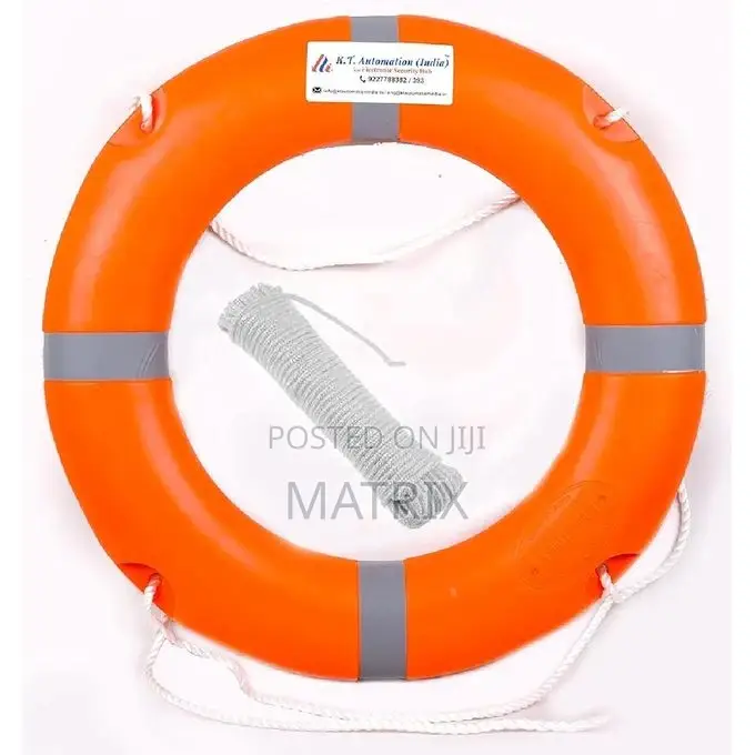 Life Buoy Ring With Rope Outer Material Hard