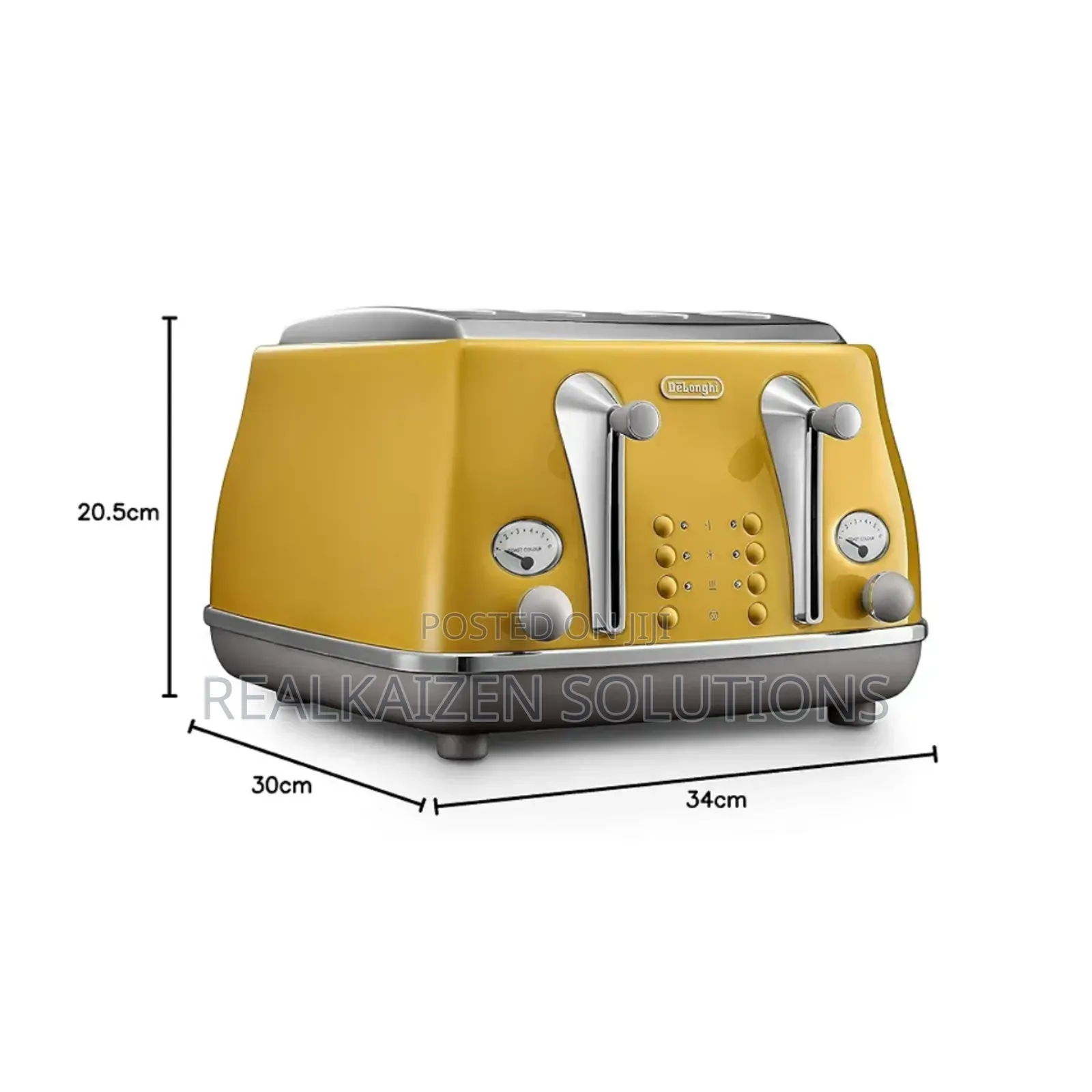 Italy Delonghi
New York Yellow Icona Capitals 4-Slice Toaster