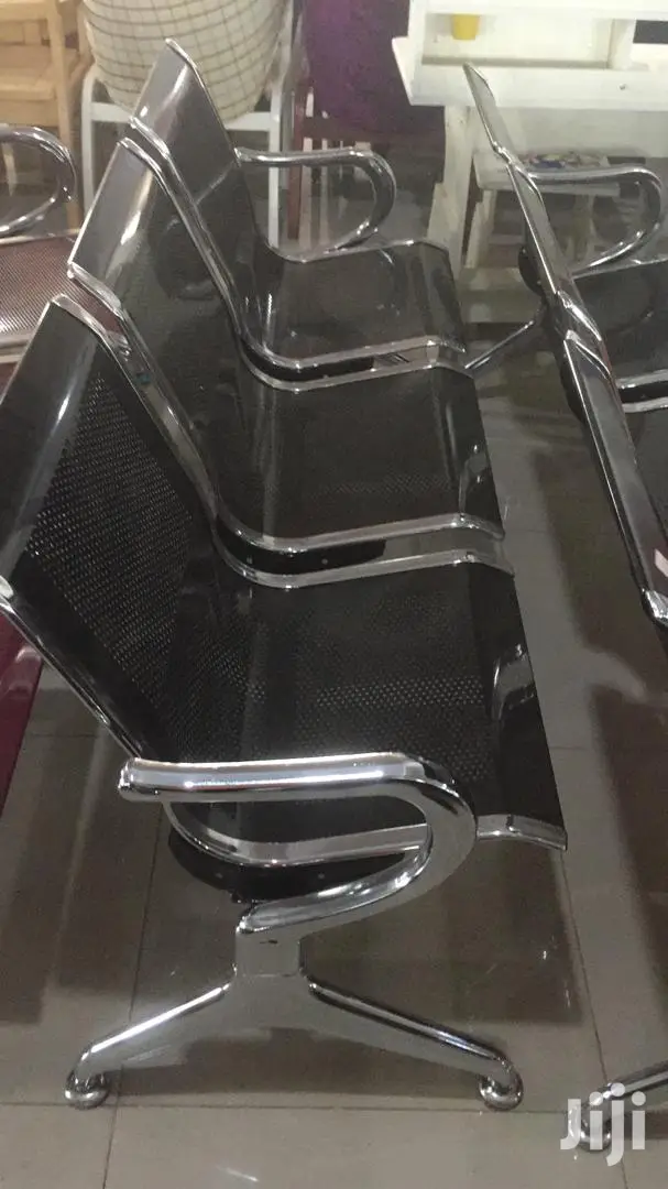 3seaters Waiting Chair Black