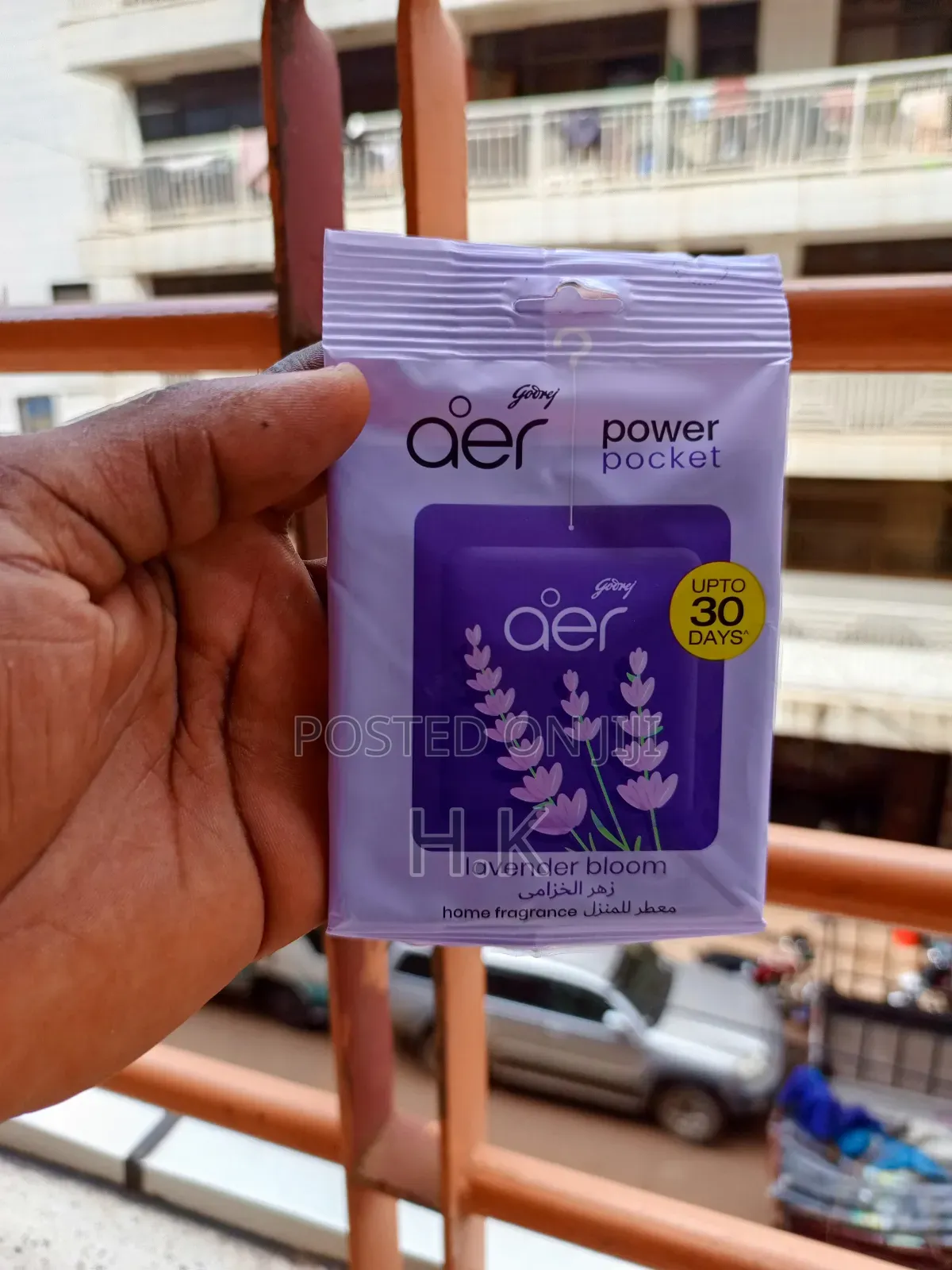 Godrej Aer Power Pocket Air Freshener in the Lavender Bloom Scent.