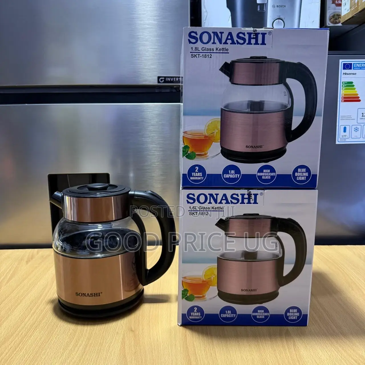 Sonashi 1.8l Glass Kettle