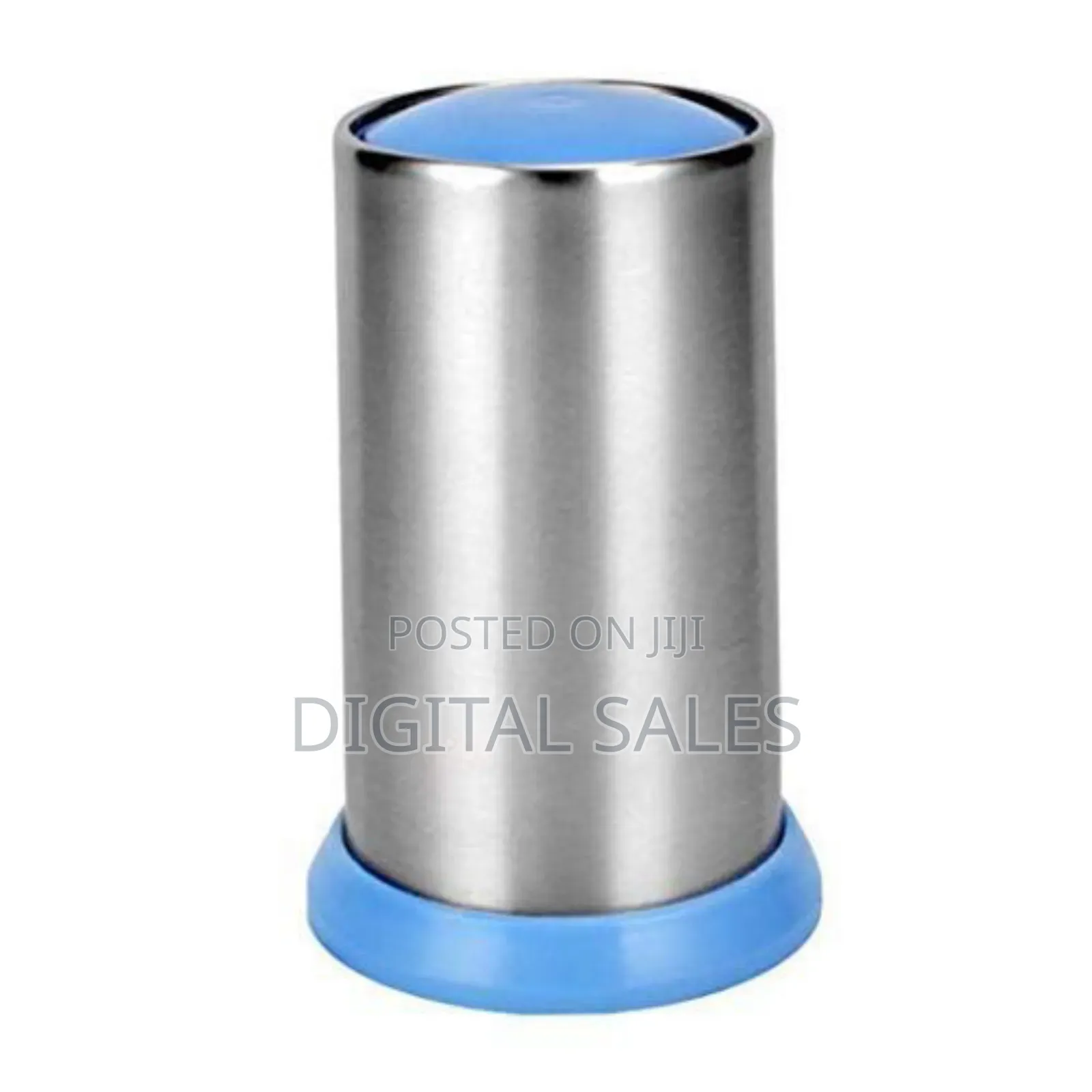 Stainless Steel Toothpick Holder Dispenser - Blue