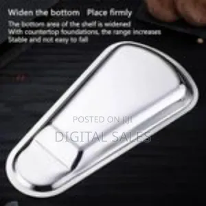 Scalloped Tray Spoon Rest Kitchen Spoon Holder Stainless Steel Storage