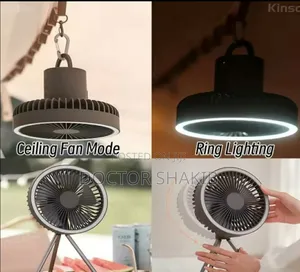 New Multifunctional Outdoor Camping Fan With Led Lighting