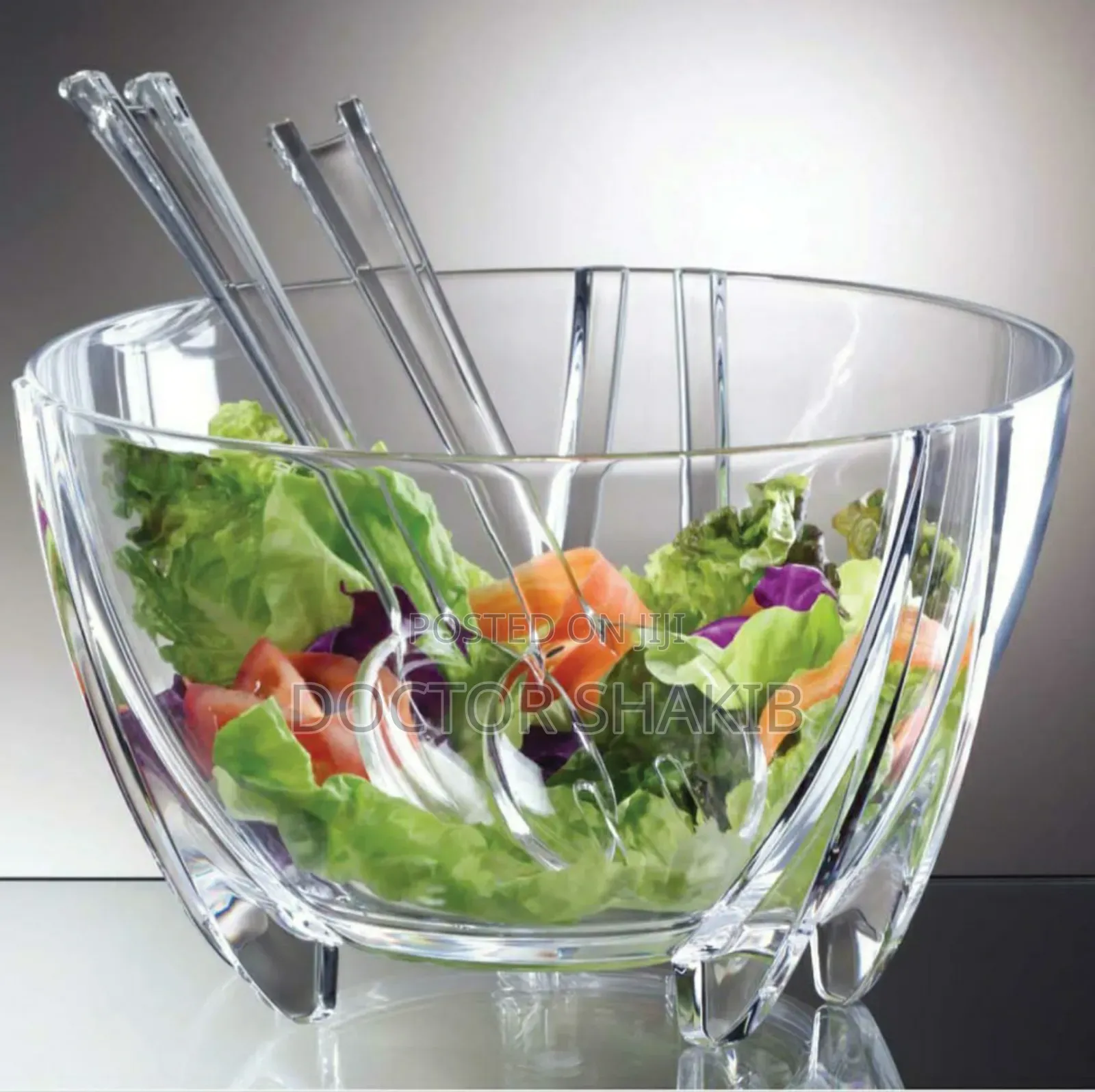 Strong Prodyne Acrylic Salad Bowl With Servers