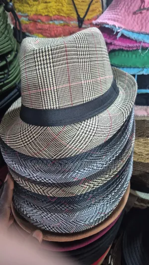 Plaid Printed Summer Cowboy Sun Hat Wide Brim Travel Sun Cap