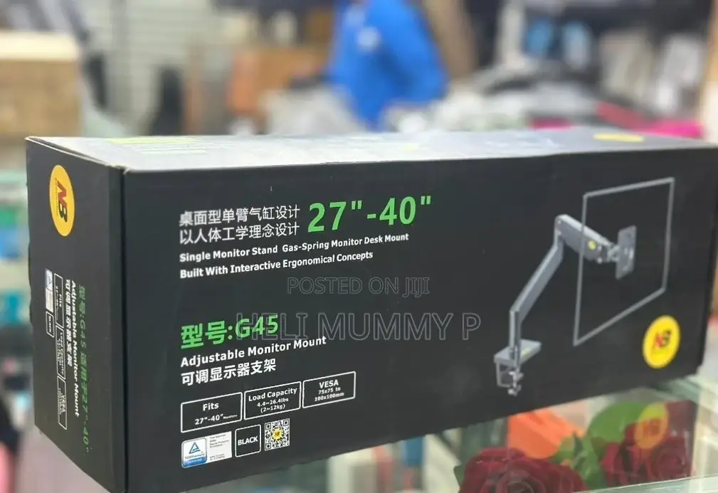 Single Hand Adjustable Monitor Stand