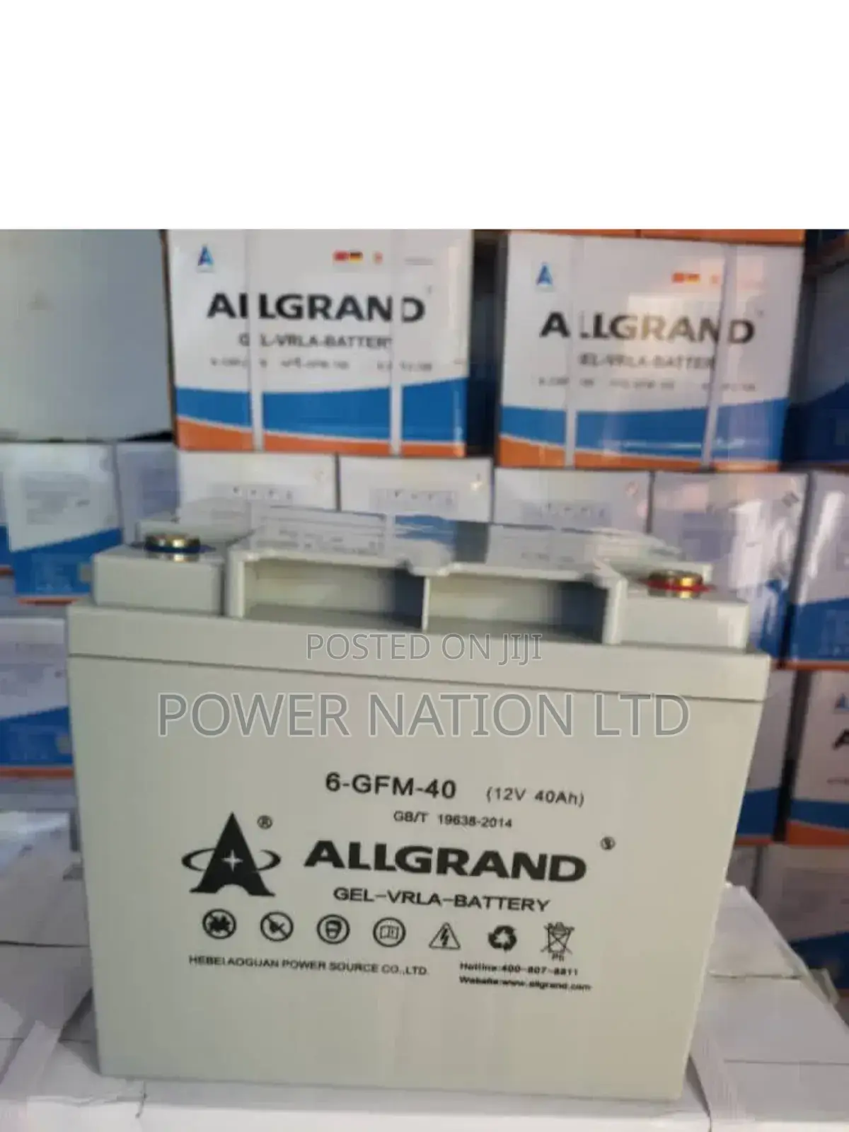 40ah Allgrand Pure Gel Battery Gel6690