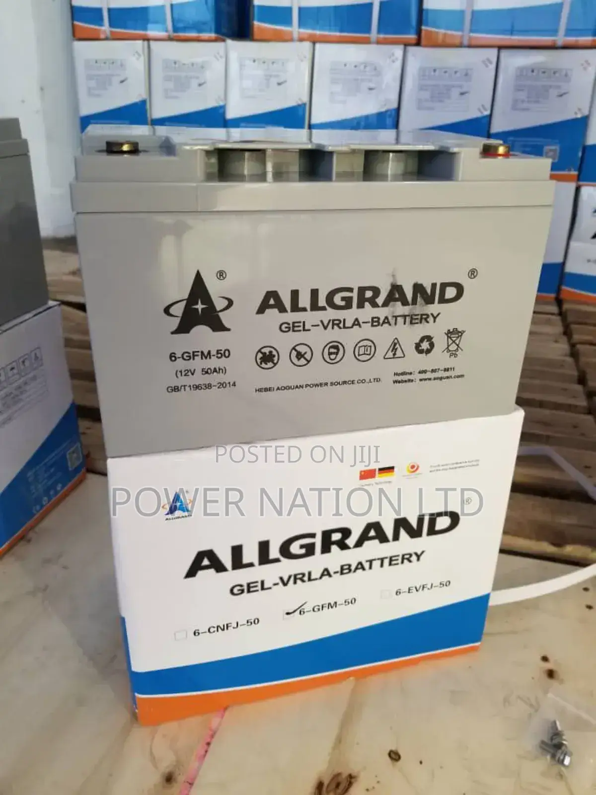 50ah Allgrand Pure Gel Battery Gel6690