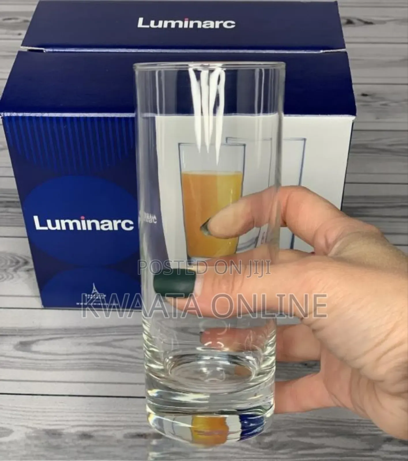 Luminarc High Ball Tumbler Drink Glasses 330ml Islande, Pack of 6