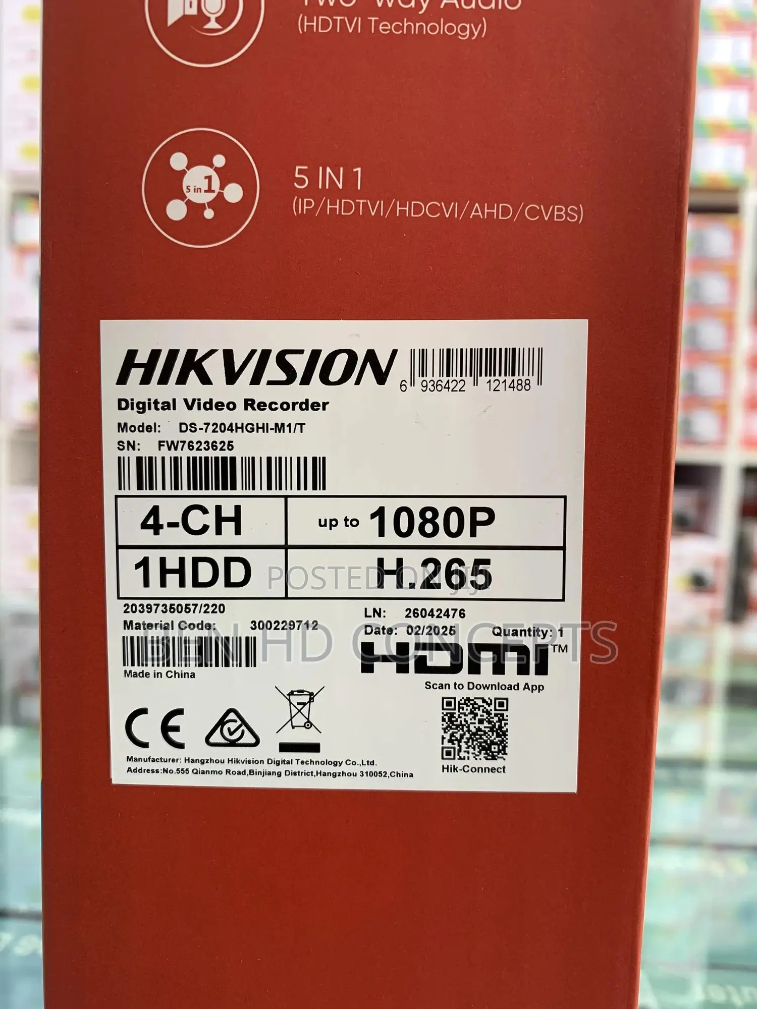 4 Channel DVR 1080p H256 Pro