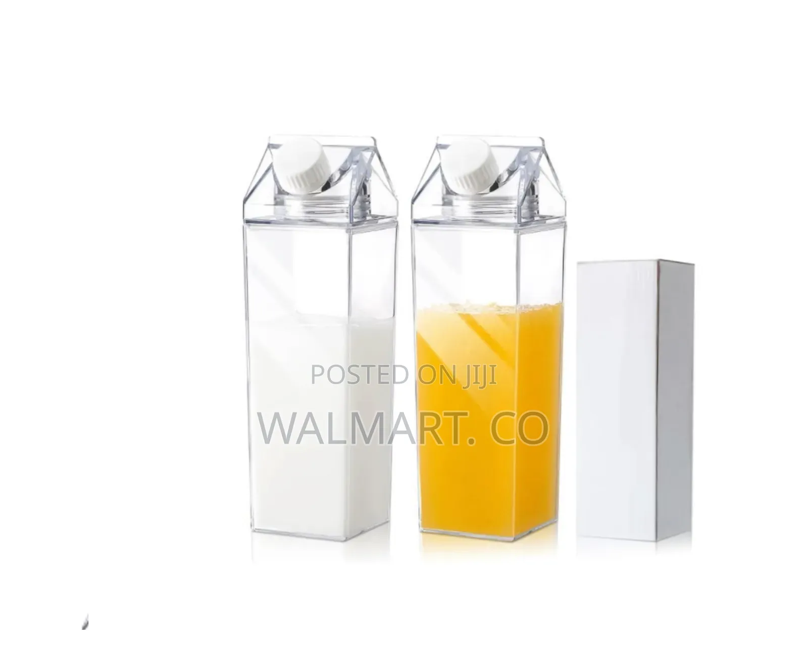 Transparent Milk Carton Water Bottle