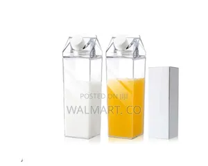 Transparent Milk Carton Water Bottle