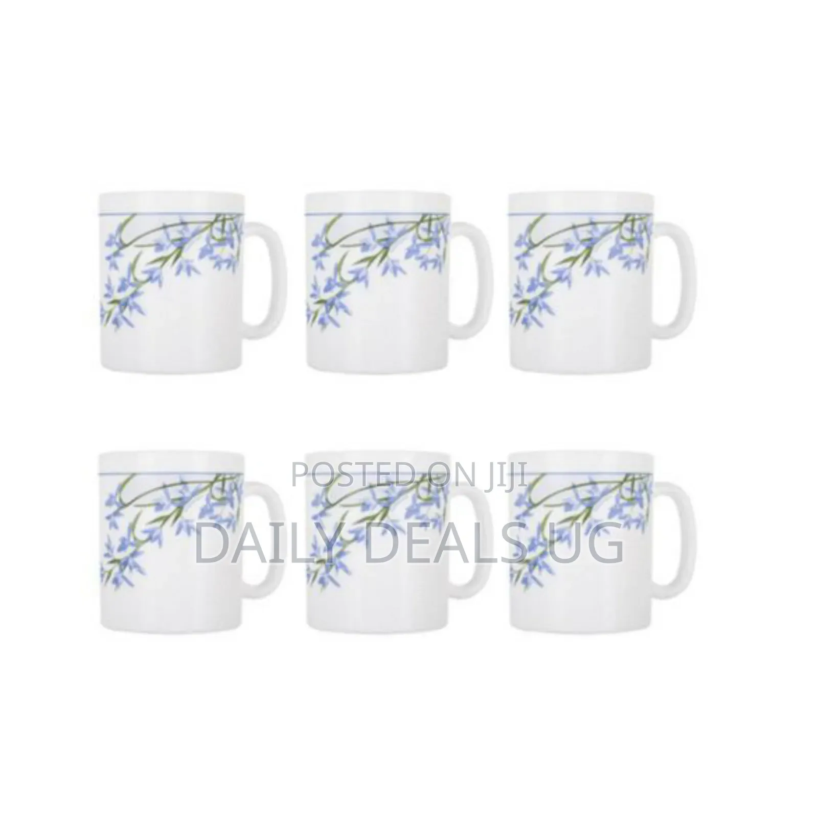 Luminarc 6 Pieces of Luminarc Tea Coffee Mug Cups-Blue