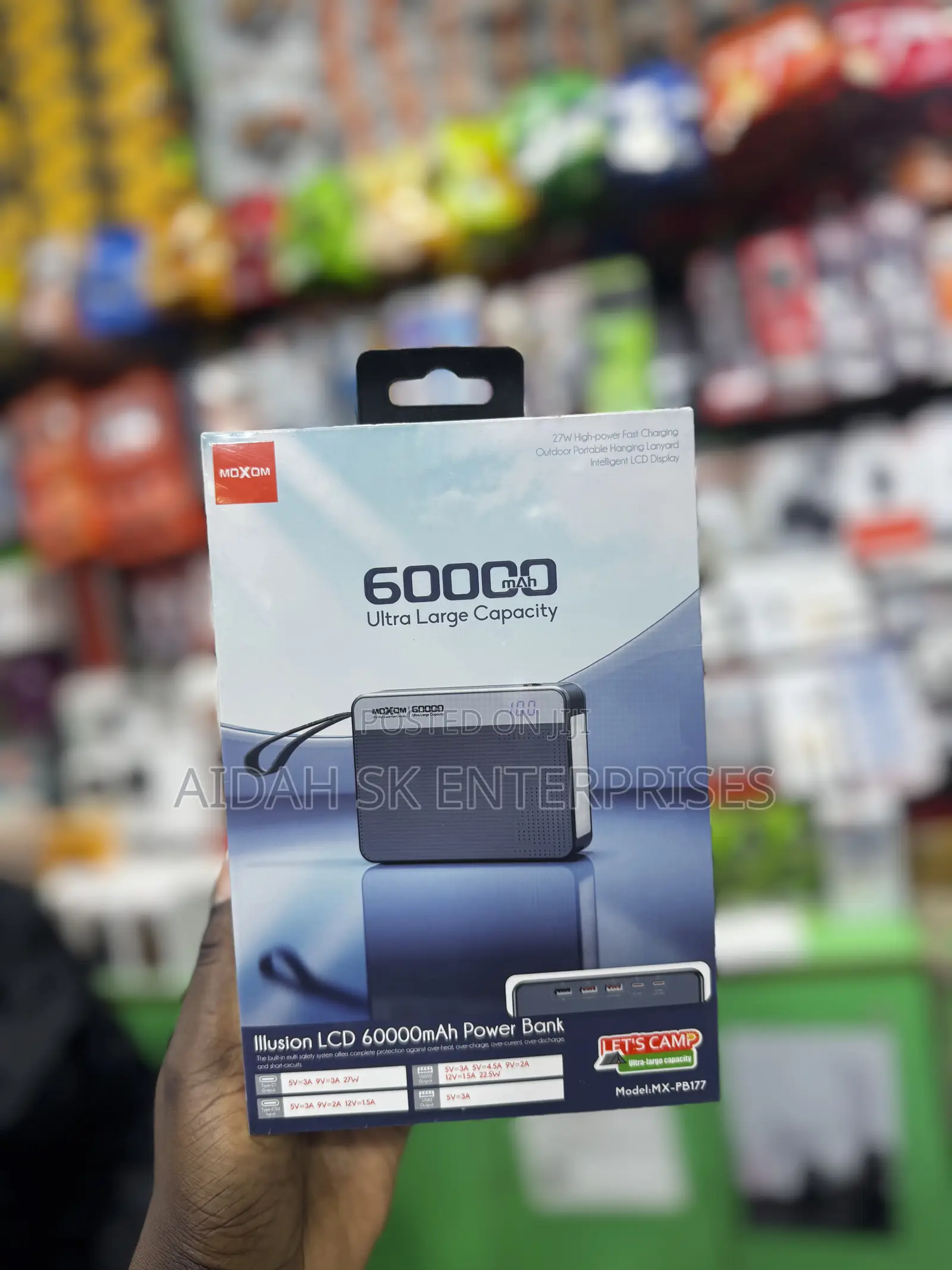 Moxom Illusion LCD Power Bank (60000mah)