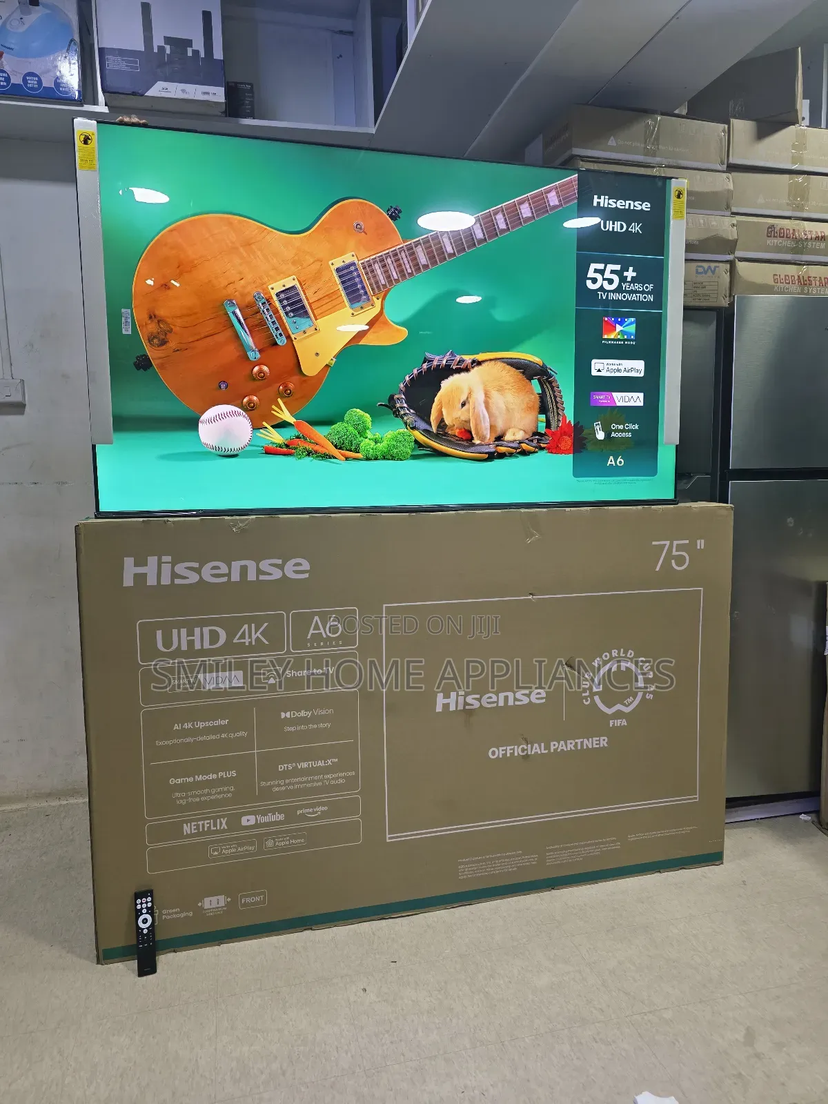 Hisense 75inches A6 Series Uhd4k Vidda Smart Frameless Digital Tv