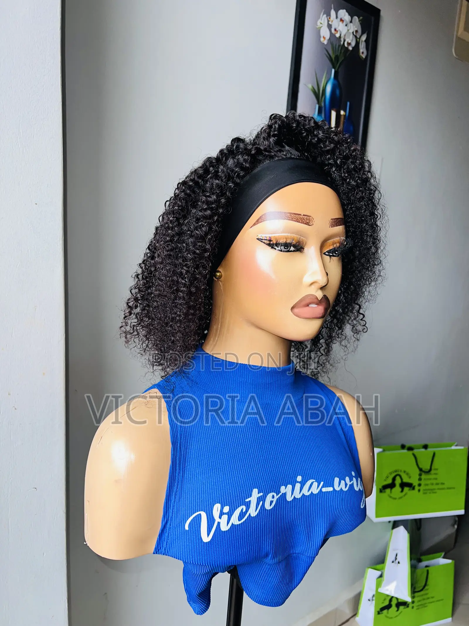 Human Hair Band Wig