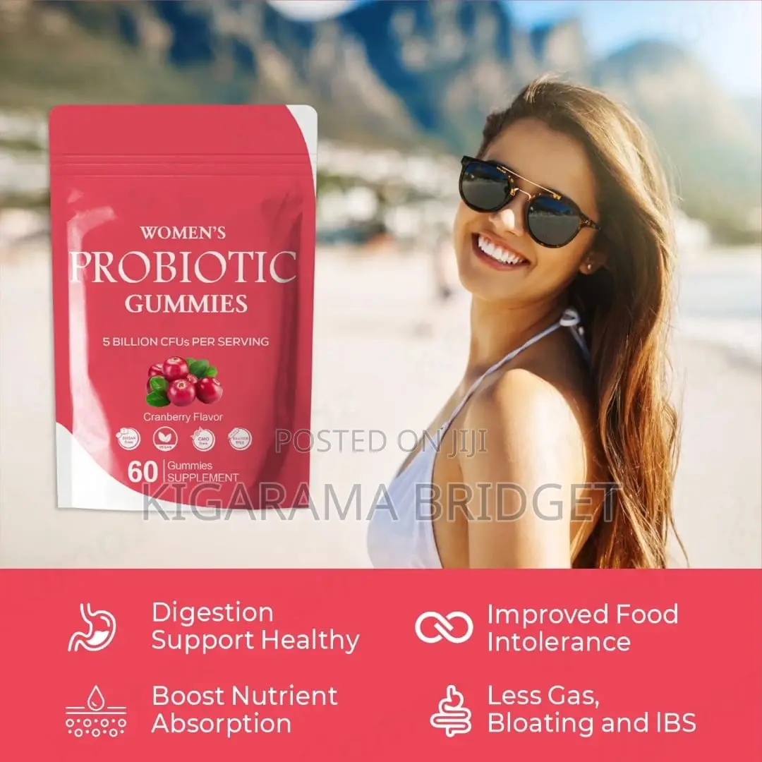 Women’S Probiotic Gummies With Cranberries 60 Gummies