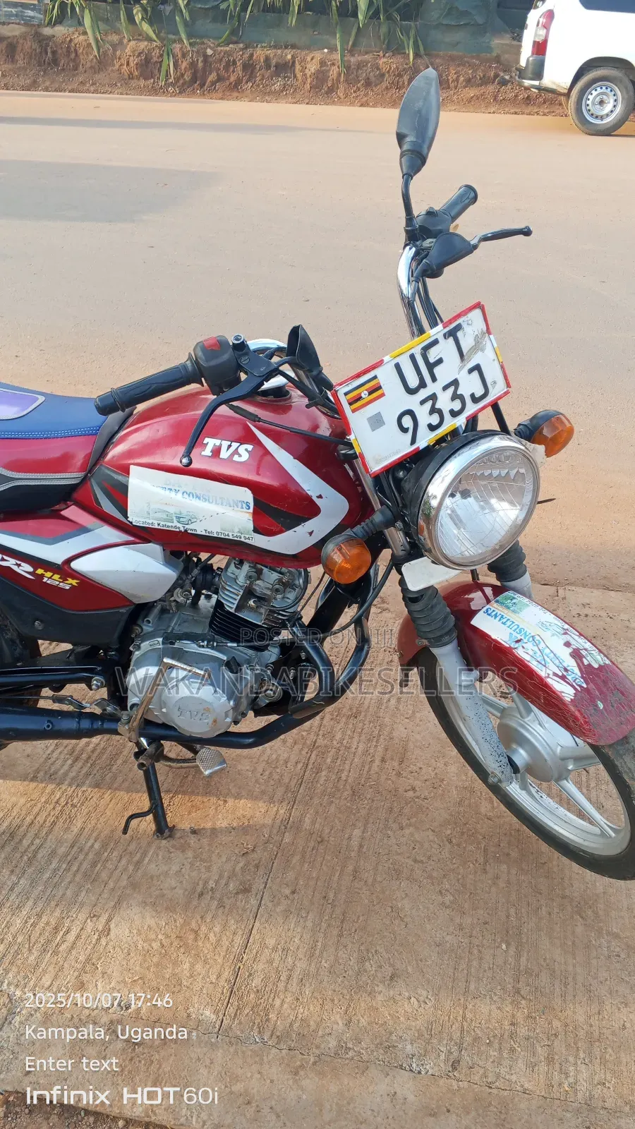 TVS HLX 125 2022 Red