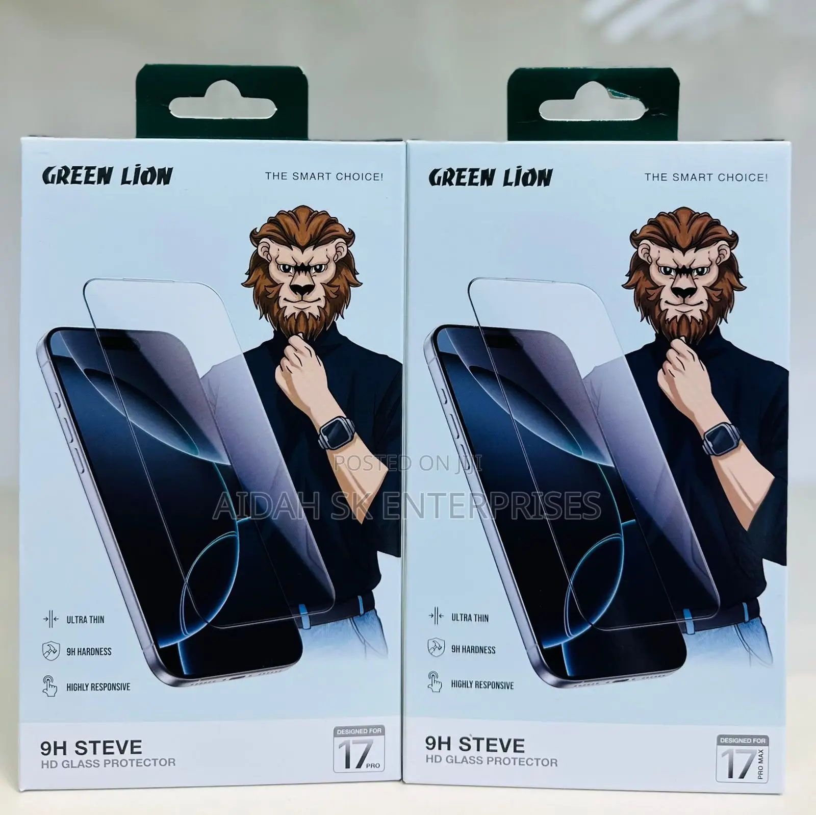 Green Lion 9h Steve Privacy Glass Protector - Clear