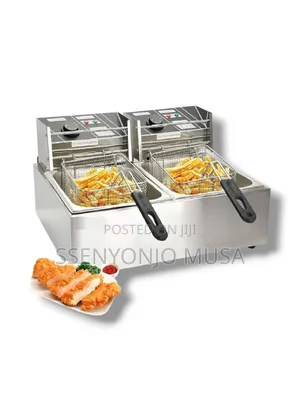 Nima Japan Og-df03 Electric Double Deep Fryer - 5000w, 2 X 2500w