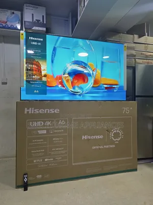 Hisense 75inches Udh- A6 Series Led Display Vidaa Smart Digital Tv