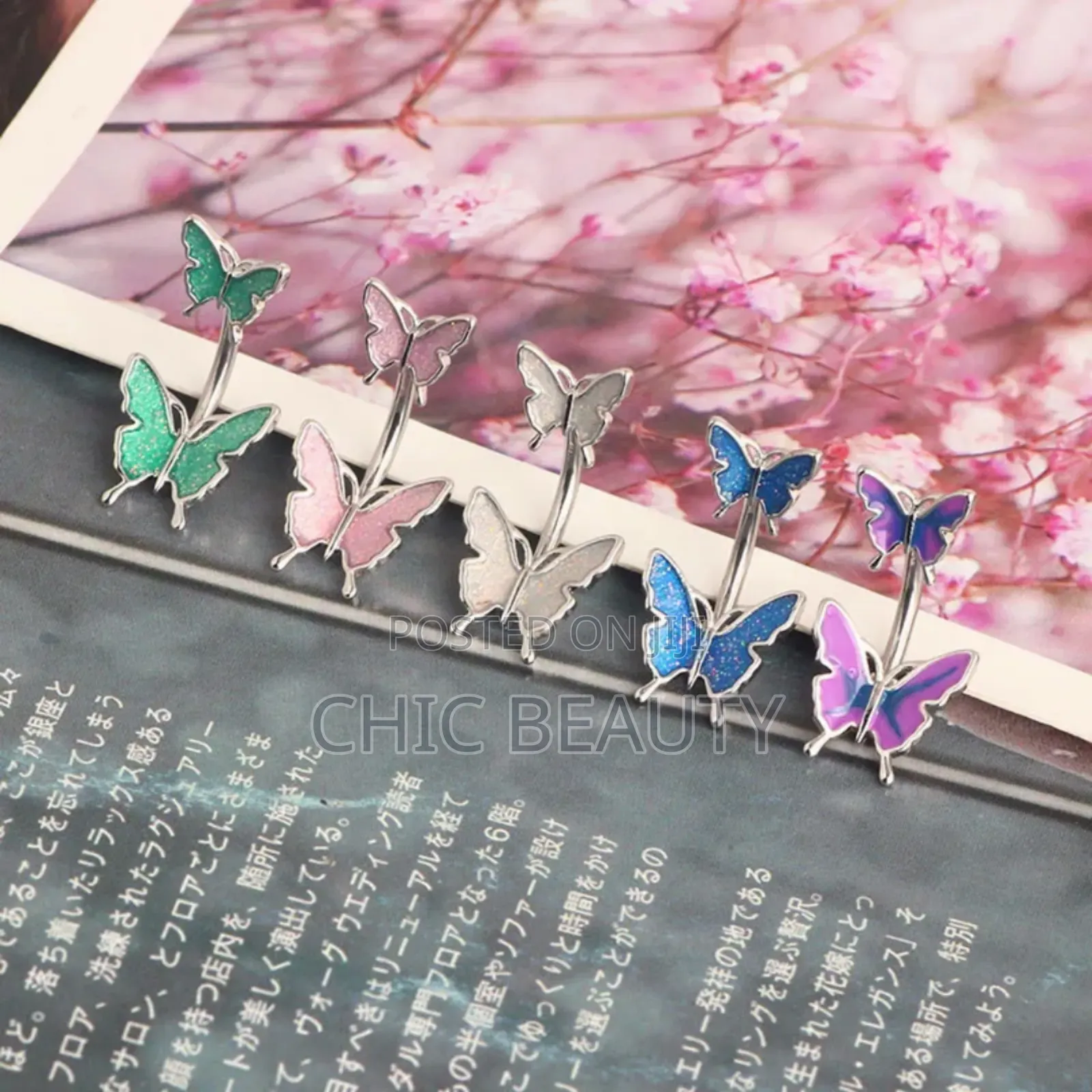Cute Butterfly Belly Button Jewelry Different Colors Stainless Steel